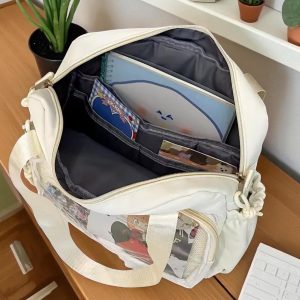 Ita Bag Kawaii with insert – Anime Crossbody Bag Cosplay, Window Bag for Pins, Messenger Bag for Collection