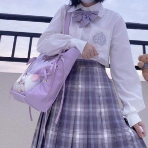 Ita Bag Layer Ribbon Deco Tote Bag Large