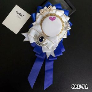 Ita Bag Rosette Ribbon Badge Display 75mm