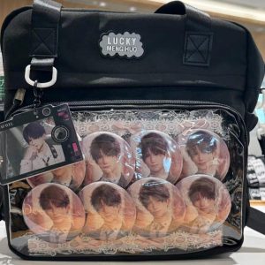 Ita Bag with Clear Window – Multiple Color Options for Kpop and Anime Merch Display | Gift for Idol Fans, Collectors & Cosplay Lovers
