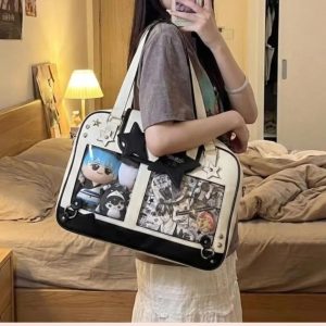Ita Shoulder Bag Kawaii Handbag Anime Ita Purse Cute Y2K Aesthetic Bag kpop Concert Tote