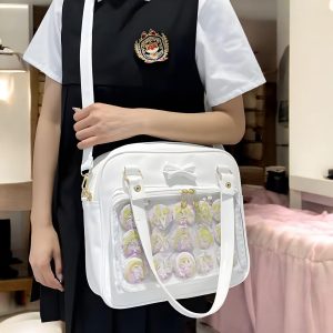 Ita Tote Bag, Clear Front Pocket, Anime Merch Bag