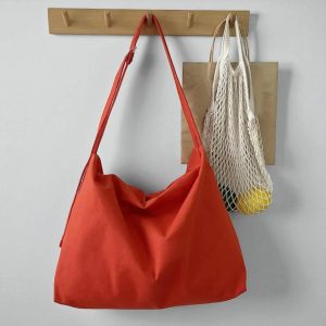 Japanese Canvas Messenger Bag: Unisex Crossbody Book Bag