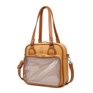 Kawaii Bear, Rabbit, Cat Square Student Ita Bag