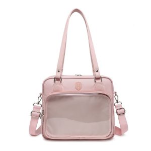 Kawaii Bear, Rabbit, Cat Square Student Ita Bag