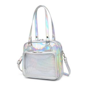 Kawaii Bear, Rabbit, Cat Square Student Ita Bag