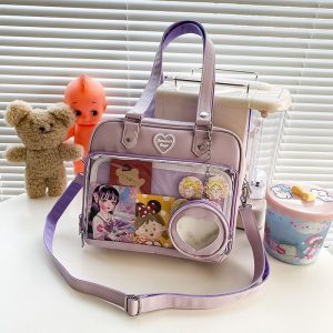 Kawaii Candy Color Ita JK Lolita PU Crossbody Shoulder Bag