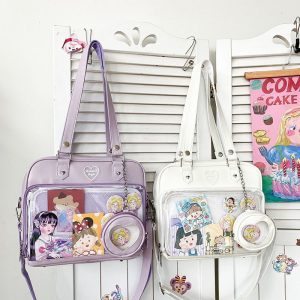 Kawaii Candy Color Ita JK Lolita PU Crossbody Shoulder Bag
