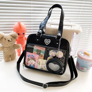 Kawaii Candy Color Ita JK Lolita PU Crossbody Shoulder Bag