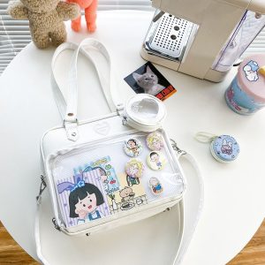 Kawaii Candy Color Ita JK Lolita PU Crossbody Shoulder Bag