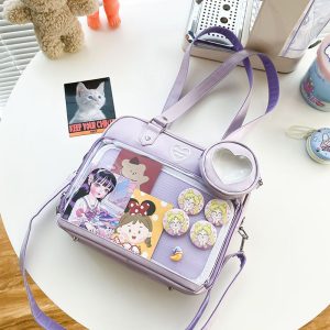 Kawaii Candy Color Ita JK Lolita PU Crossbody Shoulder Bag