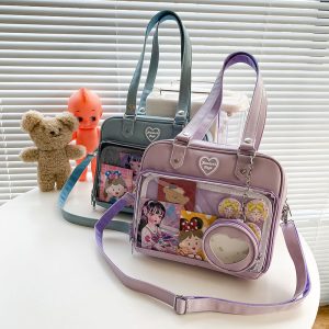 Kawaii Candy Color Ita JK Lolita PU Crossbody Shoulder Bag