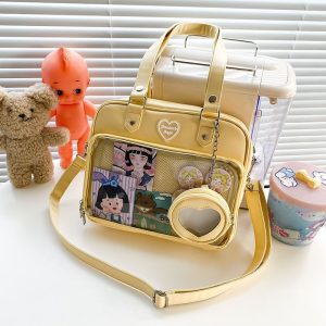 Kawaii Candy Color Ita JK Lolita PU Crossbody Shoulder Bag