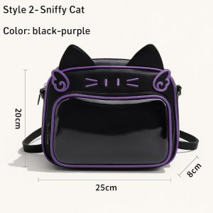 Kawaii Cat Ita Bag – Y2K Korean Japanese Style Transparent Bag