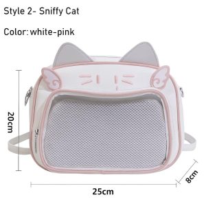 Kawaii Cat Ita Bag – Y2K Korean Japanese Style Transparent Bag