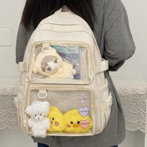 Kawaii Ita Backpack: Transparent Anime School Bag