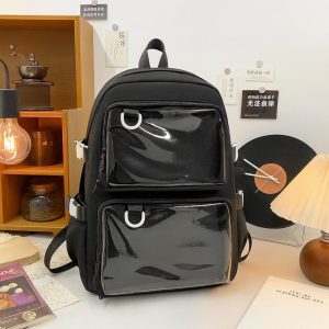 Kawaii Ita Backpack: Transparent Anime School Bag
