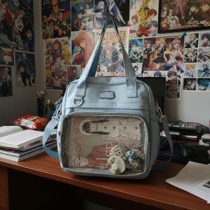 Kawaii Ita Bag –Japanese Transparent Tote for Anime Pins, Keychains & Cosplay Fans