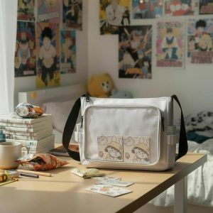 Kawaii Ita Bag – Japanese Y2K Transparent Shoulder Bag for Pins, Keychains & Anime Lovers