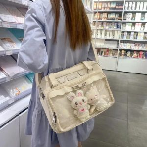 Kawaii Ita Bag – Transparent Anime Crossbody Bag for Pins