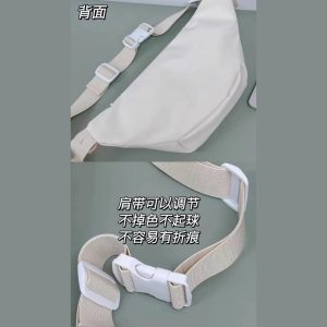 Kawaii Ita Chest Waist Bag – Japanese Transparent Crossbody Shoulder Fanny Pack for Pins & Charms