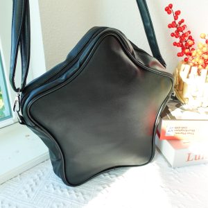 Kawaii Star Crossbody Ita Bag with Clear Pocket, Anime Pin Display Purse, Pastel Shoulder Bag Gift for Her, Cute Pin Display Bag, itabag.