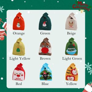 Kids’ Christmas Gift Bag, Personalized Embroidered Bag, Japanese Knot Handbag, Kids’ Snack Bag, Knitted Storage Bags, Small Knitted Bag