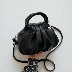 Korean Pleated Shoulder Bag: Retro Cloud-Style Armpit & Crossbody Handbag