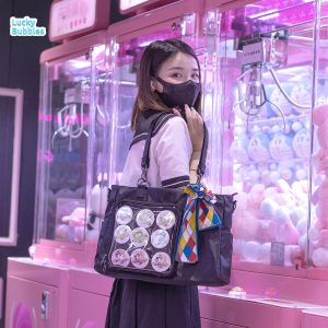 Large Capacity Black Badge Ita Bag Tote Bag