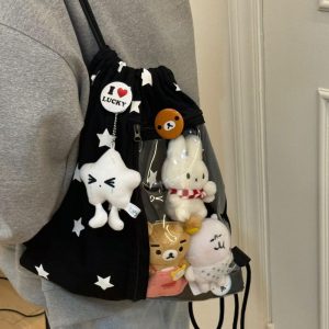 Large-Capacity Star Drawstring Ita Bag