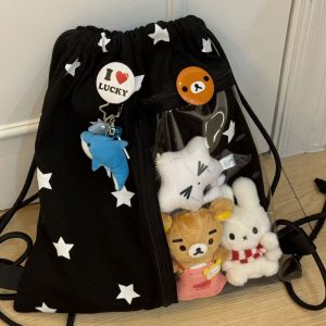 Large-Capacity Star Drawstring Ita Bag