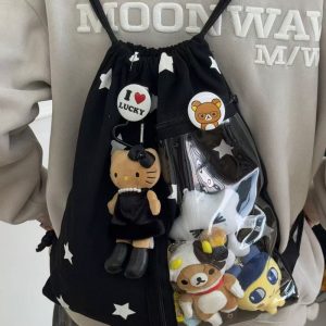 Large-Capacity Star Drawstring Ita Bag