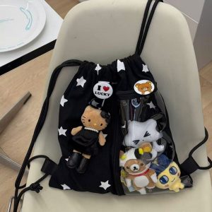 Large-Capacity Star Drawstring Ita Bag