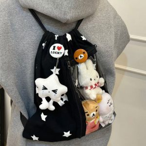 Large-Capacity Star Drawstring Ita Bag