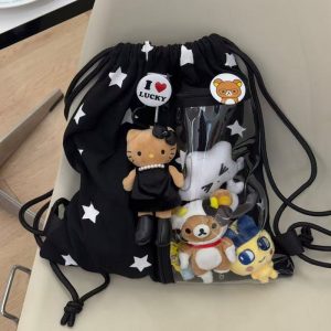 Large-Capacity Star Drawstring Ita Bag