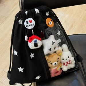 Large-Capacity Star Drawstring Ita Bag