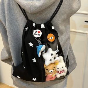 Large-Capacity Star Drawstring Ita Bag