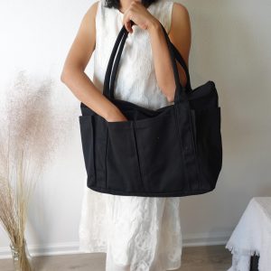 Large Custom Pet Portrait Tote Bag: Embroidered Canvas Dog or Cat Tote, Personalized Big Shopper Bag, Everyday Gift for Pet Animal Lovers.