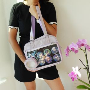 Large Ita Bag Crossbody with Insert, Anime Ita Bag, ita messenger bag, Window Bag, Pin Display Bag, Pin Purse, Itabag, Shoulder ita bags.