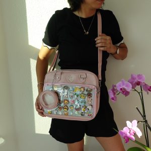 Large Ita Bag Crossbody with Insert, Anime Ita Bag, ita messenger bag, Window Bag, Pin Display Bag, Pin Purse, Itabag, Shoulder ita bags.
