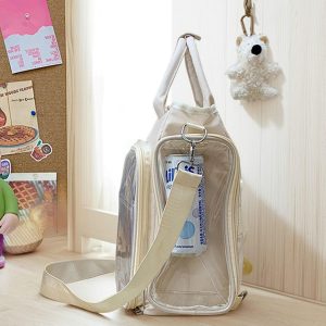Large Ita Shoulder bag, Custom Ita Bag Backpack, Clear Display Pin Bag, Anime Gift for Girls, Back to School Gift, Daily Messenger Bag