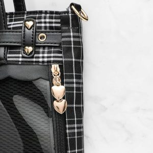 Large Ita Shoulder Bag, Transparent Display Crossbody for Pins, Anime Itabag for Girls, Back to School Gift, Daily Tote Messenger Purse