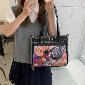 Large Ita Shoulder Bag, Transparent Display Crossbody for Pins, Anime Itabag for Girls, Back to School Gift, Daily Tote Messenger Purse