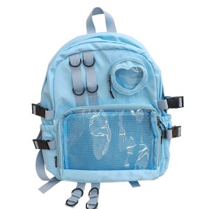 Large Lolita Double Clear Windows Kawaii Anime Backpack