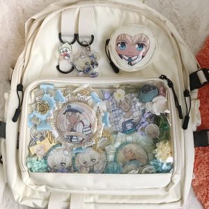Large Lolita Double Clear Windows Kawaii Anime Backpack