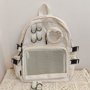 Large Lolita Double Clear Windows Kawaii Anime Backpack