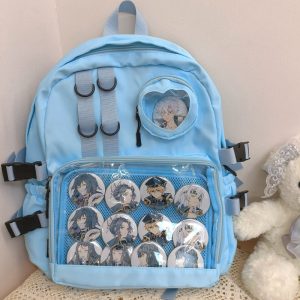 Large Lolita Double Clear Windows Kawaii Anime Backpack