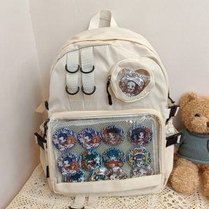 Large Lolita Double Clear Windows Kawaii Anime Backpack