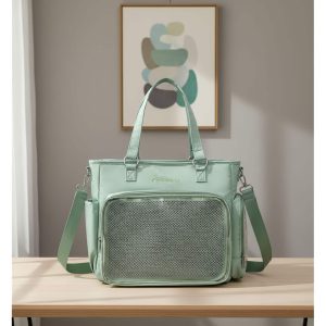 Large Multi-Way Tote Ita Bag– Crossbody Bag Customized, Transparent Pin Display Shoulder Bag, Travel & Everyday Bag For Women,Nylon Backpack