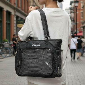 Large Multi-Way Tote Ita Bag– Custom Ita Bag, Transparent Pin Display Shoulder Bag, Travel & Everyday Bag, Nylon Backpack, Kawaii Ita Bag